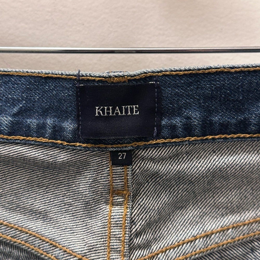 $500 Khaite Kyle Low Rise Ripped Jeans 27” - Picture 9 of 10
